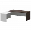Стол руководителя левый KZP-20L Дуб венге/Белый 2000x2000x750 Кортез