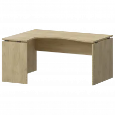 Стол эргономичный левый НТ-040.Ч.ЛВ Баттл Рок 1400x1100x750 Аргентум