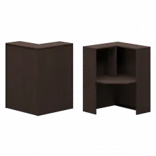 Стойка угловая левая А-555 Дуб венге 900x900x1220 Ресепшн
