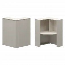 Стойка угловая правая А-556 Ясень шимо 900x900x1220 Ресепшн