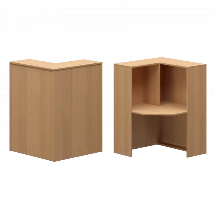 Стойка угловая левая А-555 Ольха 900x900x1220 Ресепшн