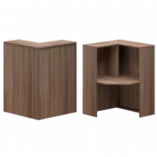Стойка угловая левая А-555 Темный шимо 900x900x1220 Ресепшн