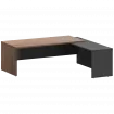Стол руководителя правый KZP-22R Темный шимо/Графит 2200x2000x750 Кортез