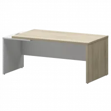 Стол руководителя левый KZ-18L Кронберг/Белый 1800x900x750 Кортез