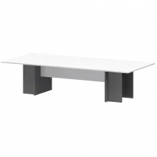 Стол переговорный Тип1 СМСП25-14.123 Графит/Белый 2600x1236x750 Смарт