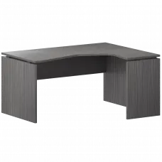 Стол эргономичный правый НТ-040.ПР.Ч Лиственница 1400x1100x750 Аргентум