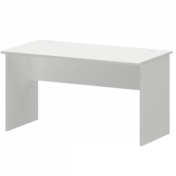 Стол с левым и правым кабель каналом А-003.К Белый 1400x730x760 Арго
