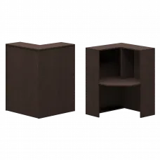 Стойка угловая правая А-556 Дуб венге 900x900x1220 Ресепшн