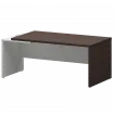 Стол руководителя левый KZ-18L Дуб венге/Белый 1800x900x750 Кортез