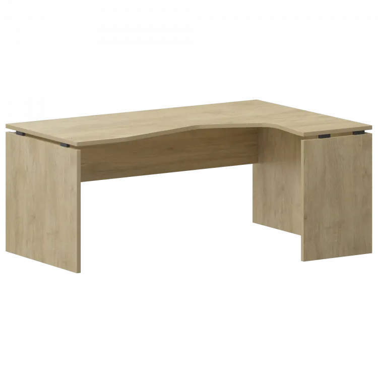 Стол эргономичный правый НТ-060.Ч.ПР Баттл Рок 1600x1100x750 Аргентум