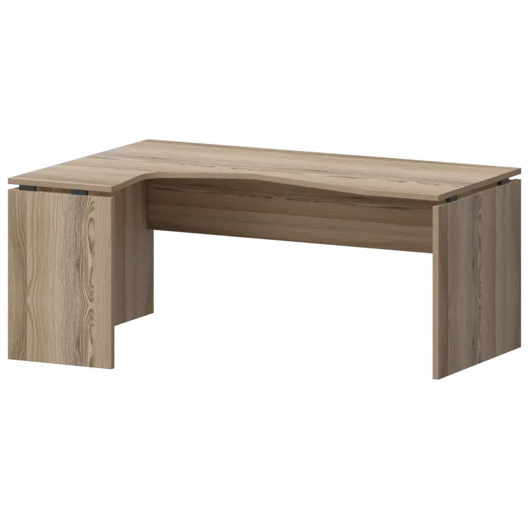 Стол эргономичный левый НТ-060.Ч.ЛВ Дуб сафари 1600x1100x750 Аргентум