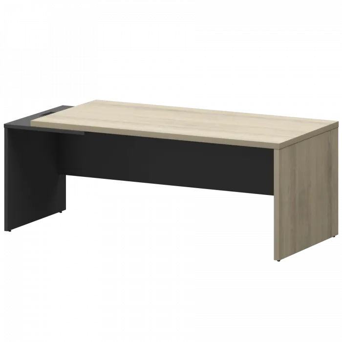 Стол руководителя левый KZ-20L Кронберг/Графит 2000x900x750 Кортез