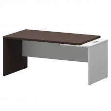 Стол руководителя правый KZ-18R Дуб венге/Белый 1800x900x750 Кортез