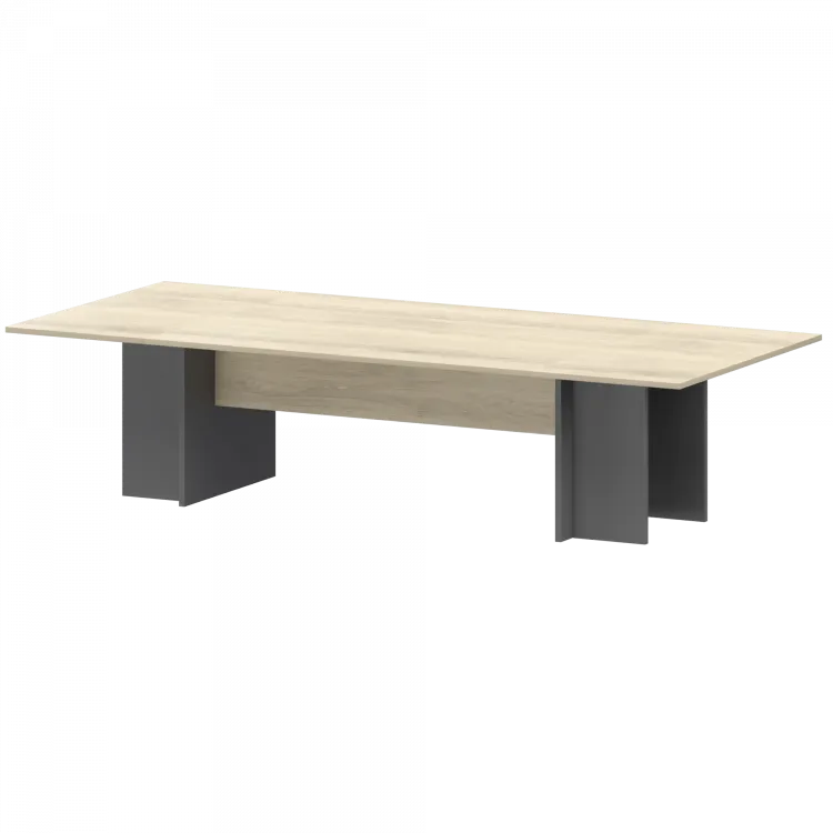 Стол переговорный Тип1 СМСП25-18.123 Графит/Кронберг 3000x1236x750 Смарт