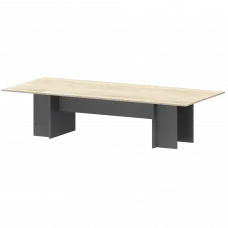 Стол переговорный Тип2 СМСП25-10.123 Графит/Кронберг 2200x1236x750 Смарт