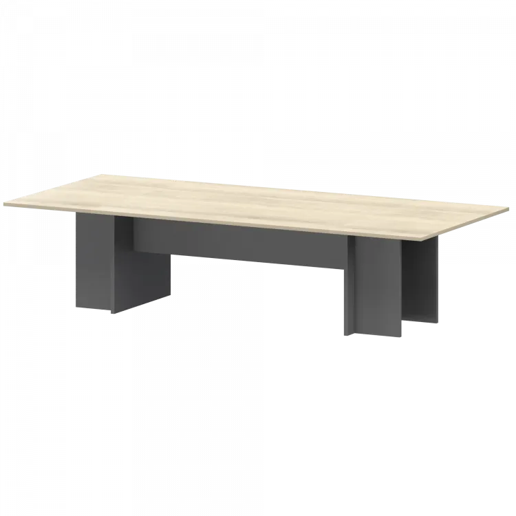 Стол переговорный Тип2 СМСП25-10.123 Графит/Кронберг 2200x1236x750 Смарт