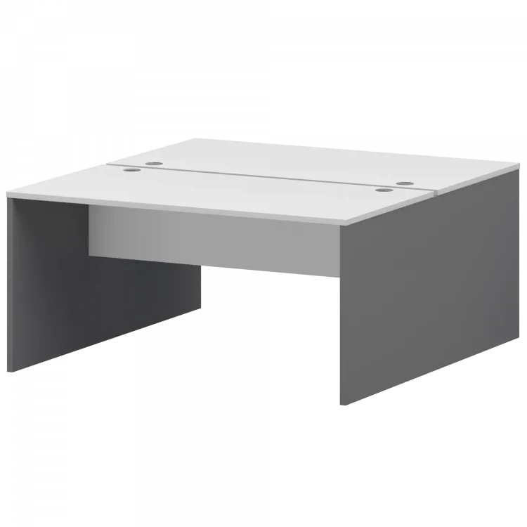 Бенч двойной Тип1 СМСР25-2.14.60 Графит/Белый 1400x1236x750 Смарт