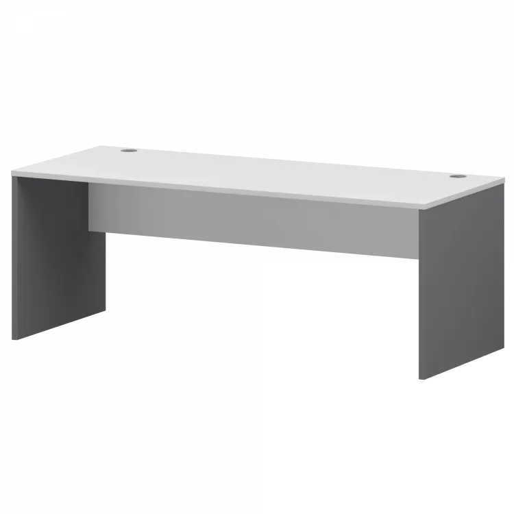 Стол Тип1 СМСР25-18.73 Графит/Белый 1800x730x750 Смарт