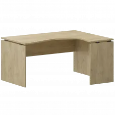 Стол эргономичный правый НТ-040.Ч.ПР Баттл Рок 1400x1100x750 Аргентум