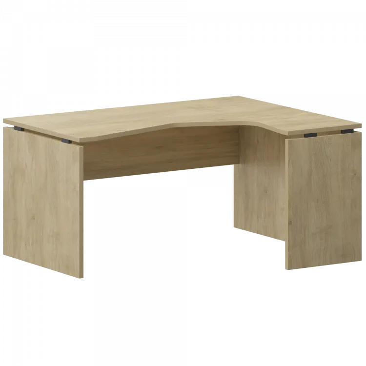 Стол эргономичный правый НТ-040.Ч.ПР Баттл Рок 1400x1100x750 Аргентум