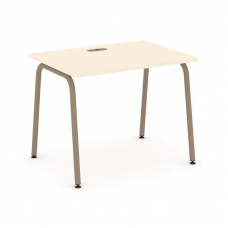 Estetica Стол рабочий ES.SP-1-LK Сатин/Металл Латте 980*730*750