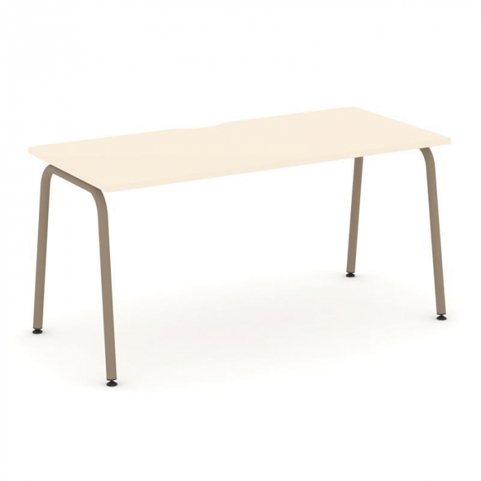 Estetica Стол рабочий ES.SP-4-VK Сатин/Металл Латте 1580*730*750