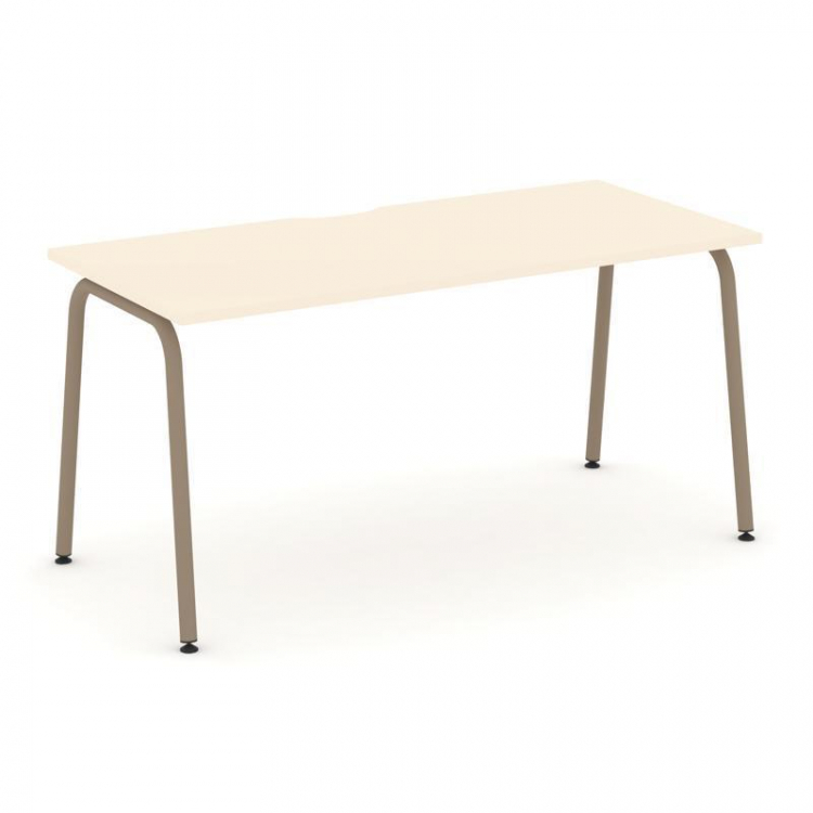 Estetica Стол рабочий ES.SP-4-VK Сатин/Металл Латте 1580*730*750