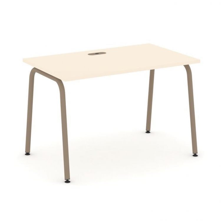 Estetica Стол рабочий ES.SP-2-LK Сатин/Металл Латте 1180*730*750