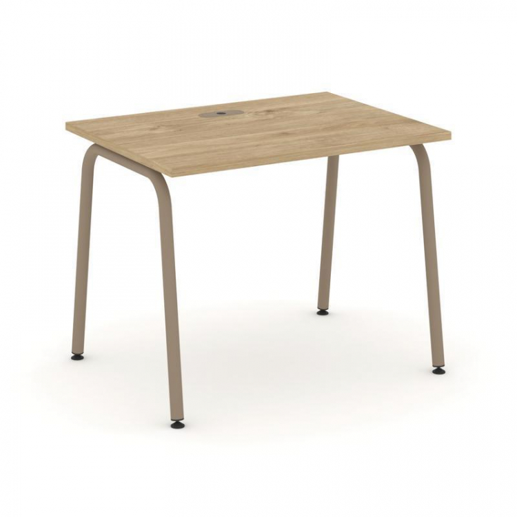 Estetica Стол рабочий ES.SP-1-LK Тиквуд Светлый/Металл Латте 980*730*750