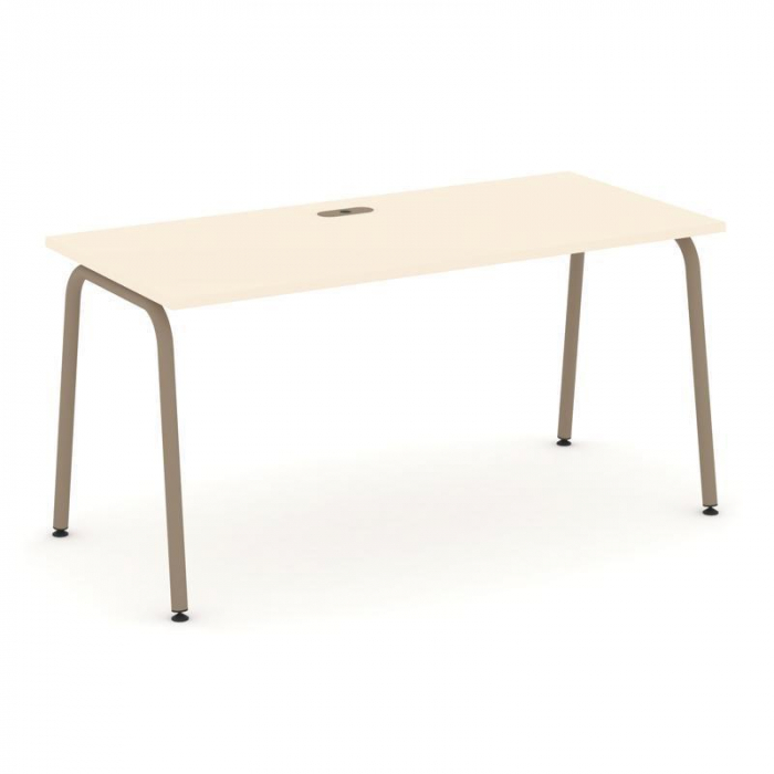 Estetica Стол рабочий ES.SP-4-LK Сатин/Металл Латте 1580*730*750