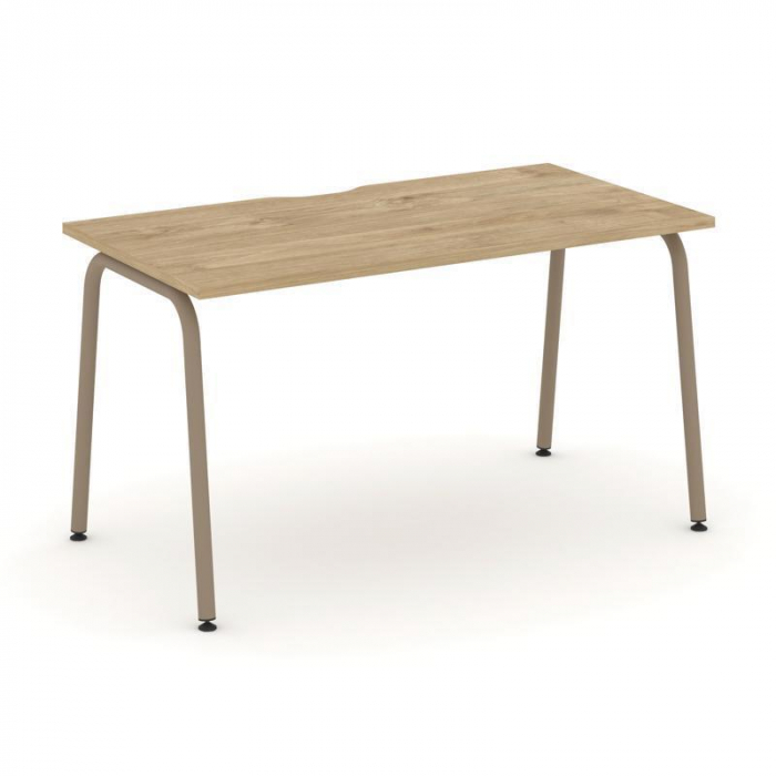 Estetica Стол рабочий ES.SP-3-VK Тиквуд Светлый/Металл Латте 1380*730*750
