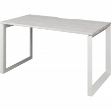 Стол на металлокаркасе НТМП.О-140 Сосна винтер/Белый 1400x730x750 Аргентум-МП