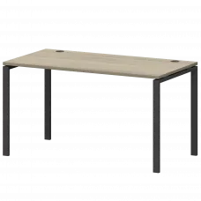 Стол на металлокаркасе СМС25-П-16К.73.Пр25 Кронберг/Антрацит 1600x730x750 Смарт