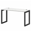 Стол на металлокаркасе СМС25-О-12К.60.Пр50 Белый/Антрацит 1200x600x750 Смарт
