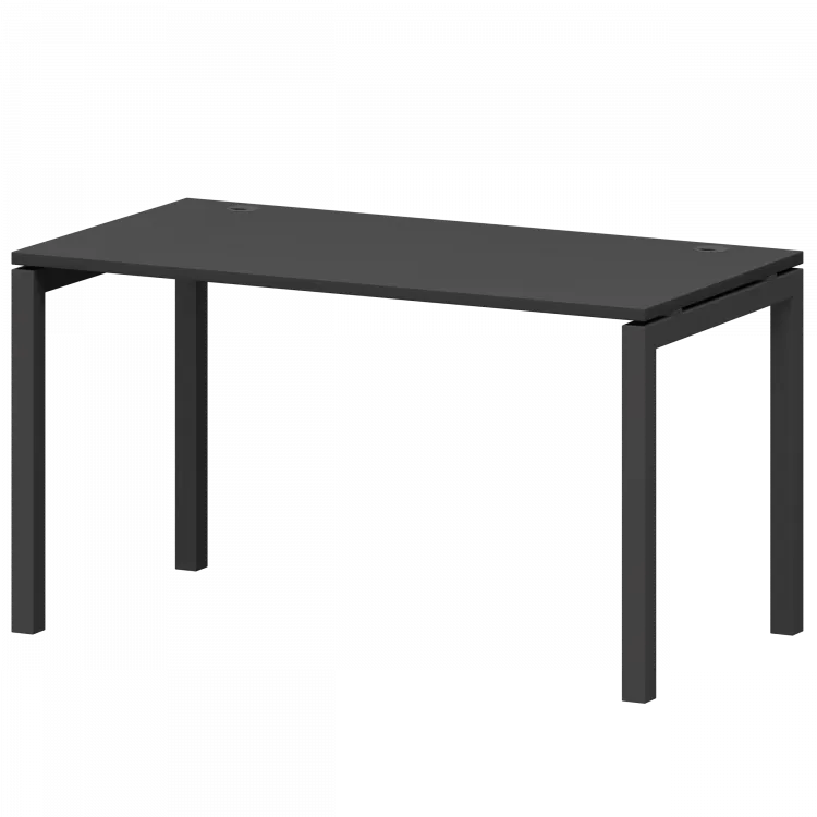 Стол на металлокаркасе СМС25-П-12К.73.Пр50 Графит/Антрацит 1200x730x750 Смарт