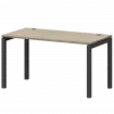 Стол на металлокаркасе СМС25-П-14К.73.Пр50 Кронберг/Антрацит 1400x730x750 Смарт