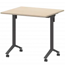 Стол мобильный складной МБ22-80.70 Бук/Антрацит 800x700x750 Моби