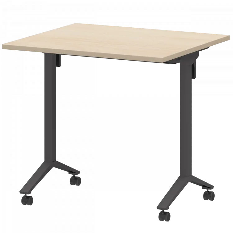 Стол мобильный складной МБ22-80.70 Бук/Антрацит 800x700x750 Моби