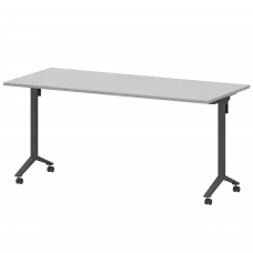 Стол мобильный складной МБ22-160.70 Серый/Антрацит 1600x700x750 Моби
