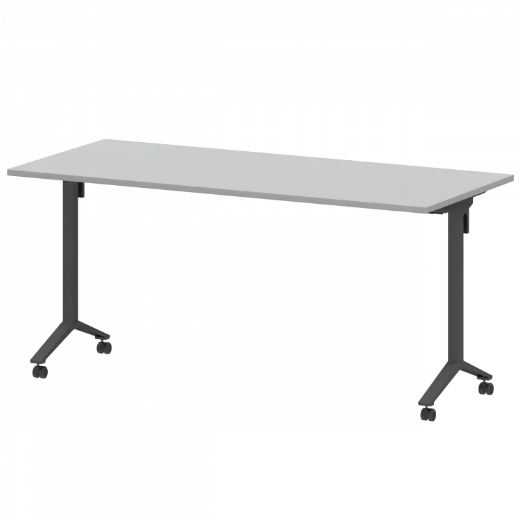 Стол мобильный складной МБ22-160.70 Серый/Антрацит 1600x700x750 Моби