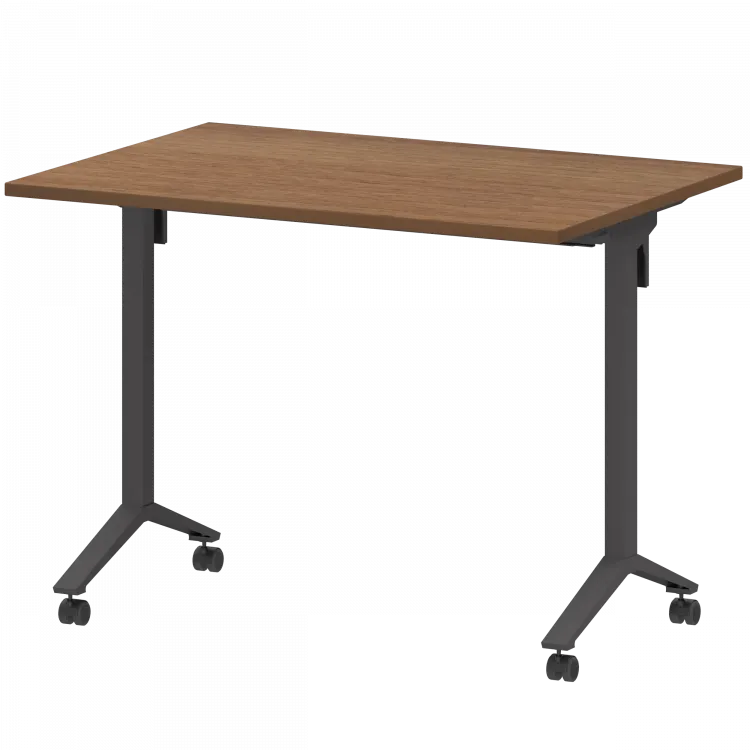 Стол мобильный складной МБ22-100.70 Орех/Антрацит 1000x700x750 Моби
