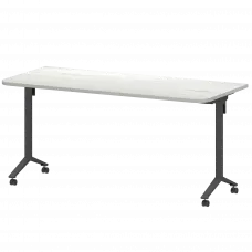 Стол мобильный складной радиусный МБ25-160.70Р Сосна винтер/Антрацит 1600x700x750 Моби