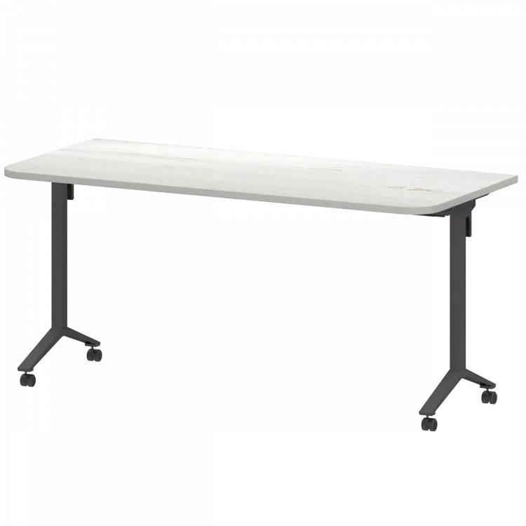 Стол мобильный складной радиусный МБ25-160.70Р Сосна винтер/Антрацит 1600x700x750 Моби