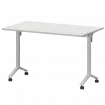Стол мобильный складной МБ22-120.70 Белый/Белый 1200x700x750 Моби