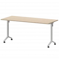 Стол мобильный складной МБ22-160.70 Бук/Белый 1600x700x750 Моби