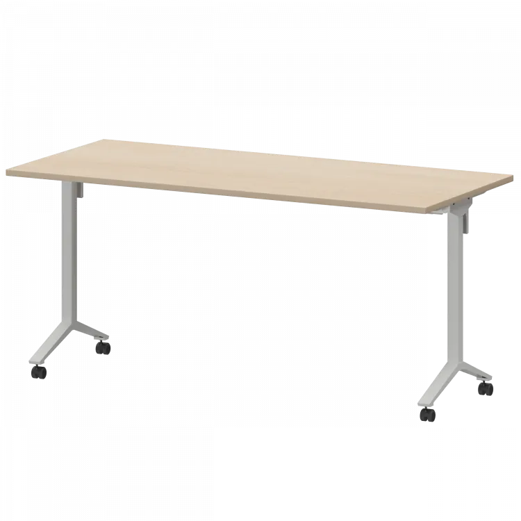 Стол мобильный складной МБ22-160.70 Бук/Белый 1600x700x750 Моби