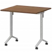 Стол мобильный складной МБ22-80.70 Орех/Белый 800x700x750 Моби