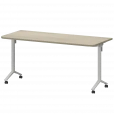 Стол мобильный складной радиусный МБ25-160.70Р Кронберг/Белый 1600x700x750 Моби
