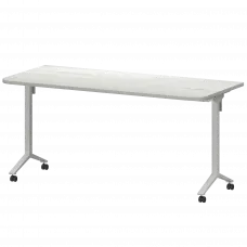 Стол мобильный складной радиусный МБ25-160.70Р Сосна винтер/Белый 1600x700x750 Моби