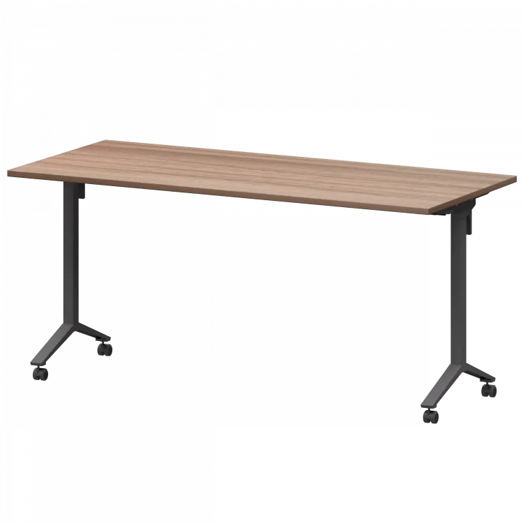 Стол мобильный складной МБ22-160.70 Темный шимо/Антрацит 1600x700x750 Моби